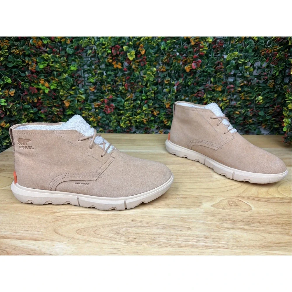 Sorel Explorer II Drift Waterproof‎ Suede Ankle Booties Boots Shoes Tan Women 12